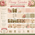 Peony Garden Digital Scrapbook Paper Collection | 24 Printable Papers | 12x12 | 300 DPI PNG | Junk Journal | Card Making | Commercial Use