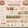 Peony Garden Digital Scrapbook Paper Collection | 24 Printable Papers | 12x12 | 300 DPI PNG | Junk Journal | Card Making | Commercial Use